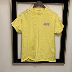 100% Cotton Yellow Graphic T-Shirt